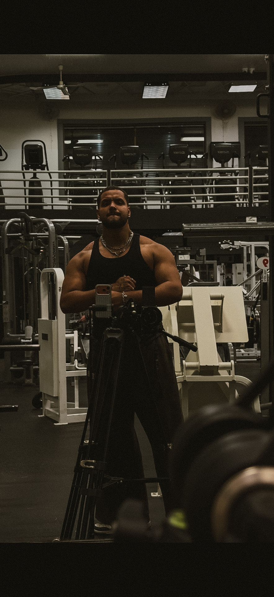 Biel Lisboa in the gym