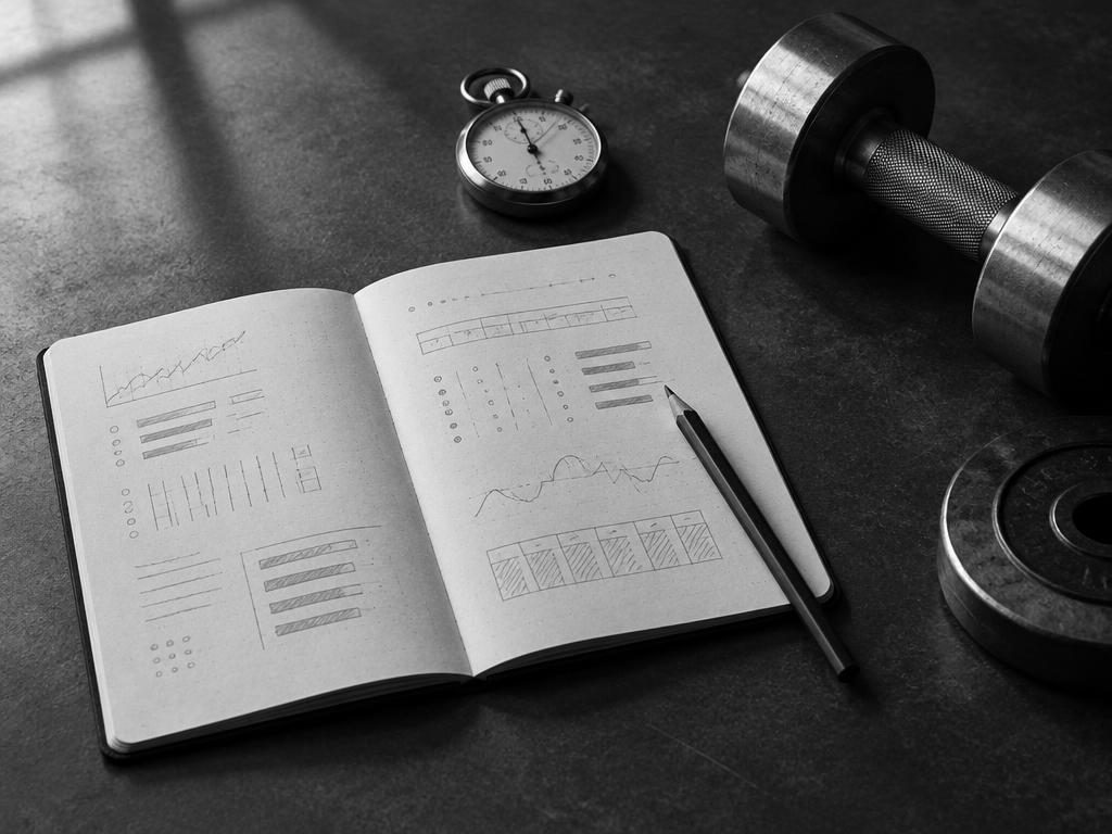 Training strategy notebook — Illustrative editorial image